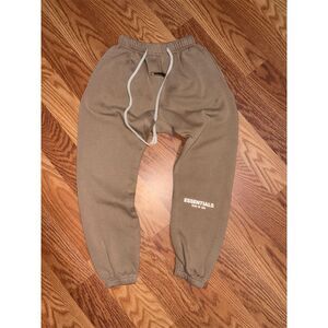 Fear of God Essentials Teen’s Sweatpants Olive Green Size Large